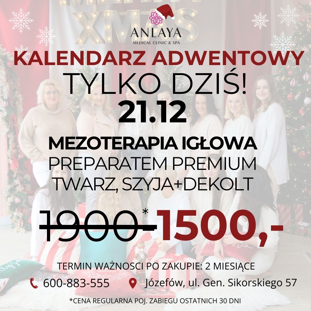 Mezoterapia igłowa twarz,szyja +dekolt
